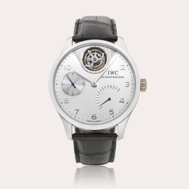 View full screen - View 1 of Lot 2167. Portugieser, Reference IW5042-04 | A limited edition platinum tourbillion wristwatch with 7 day power reserve indication, Circa 2004.