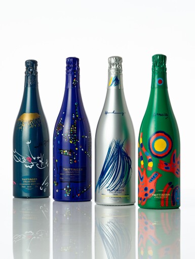 View full screen - View 1 of Lot 4197. Taittinger, Artist Collection 1980 - 1990 Vertical (4 BT).