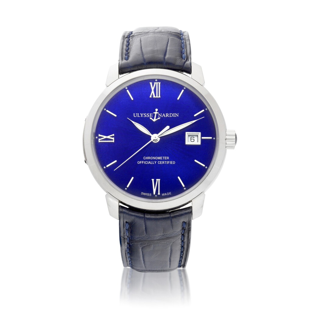 View full screen - View 1 of Lot 8113. Classico, Reference 8150-111 | A white gold wristwatch with date and enamel dial, Circa 2013 | 雅典 | Classico 型號8150-111 | 白金腕錶,備日期及琺瑯錶盤,約2013年製.