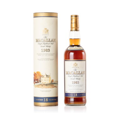 View full screen - View 1 of Lot 23. The Macallan 18 Year Old 43.0 abv 1983 (1 BT 70cl).
