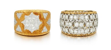 View full screen - View 1 of Lot 9106. TWO RINGS, MARIO BUCCELLATI |戒指兩枚, 馬里奧 布切拉蒂(Mario Buccellati) .