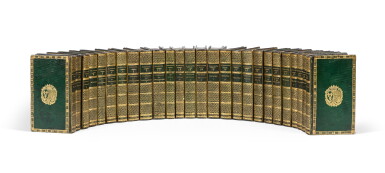 View full screen - View 1 of Lot 757. Œuvres complètes. 26 volumes, élégamment reliés aux armes de la duchesse de Berry. 1787-1807..