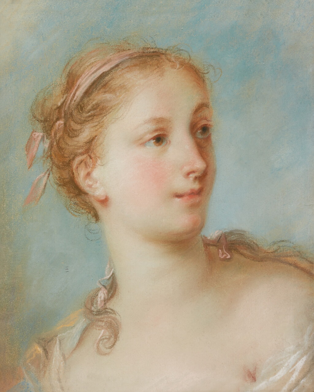 View full screen - View 1 of Lot 171. Head of a young woman looking to her left.