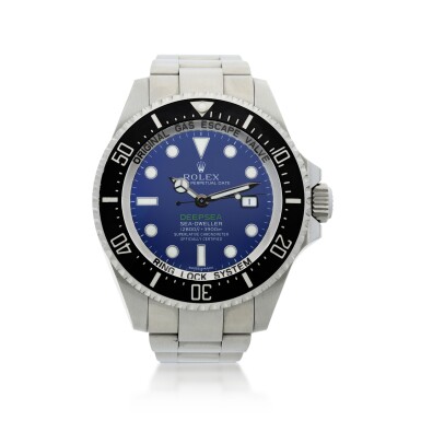 View full screen - View 1 of Lot 14. ROLEX | REFERENCE 116660 DEEP-SEA A STAINLESS STEEL WRISTWATCH WITH DATE AND BRACELET, MADE TO COMMEMORATE JAMES CAMERON'S DEEPSEA CHALLENGE, CIRCA 2017.