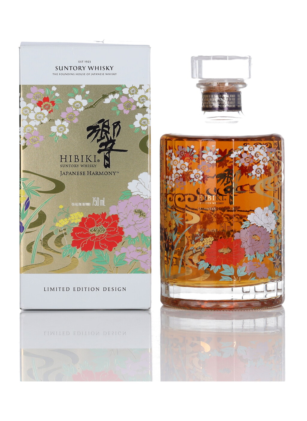 View full screen - View 1 of Lot 143. Hibiki Japanese Harmony Ryusui-Hyakka Limited Edition 43.0 abv NV (1 Bottle 75cl).