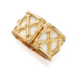 GOLD AND ENAMEL CUFF-BRACELET, DAVID WEBB