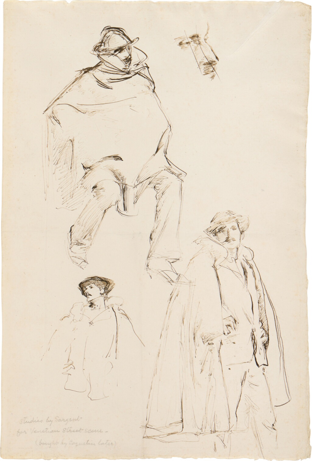 View full screen - View 1 of Lot 107. Studies of Venetian Male Models.