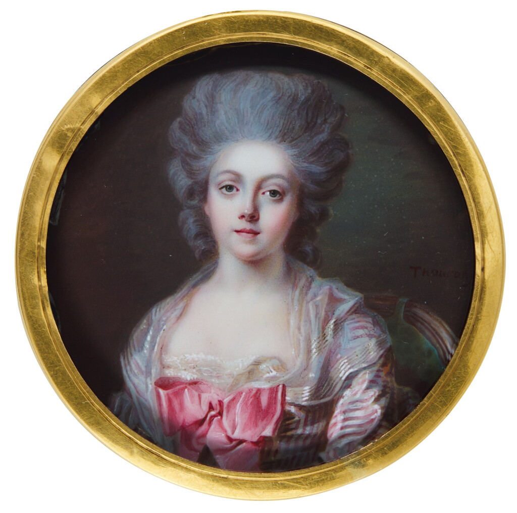 View full screen - View 1 of Lot 263. JACQUES THOURON | PORTRAIT OF A LADY, CIRCA 1785.