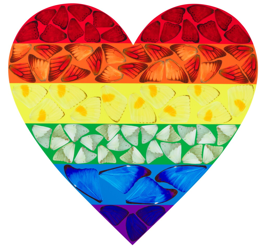 View full screen - View 1 of Lot 198. DAMIEN HIRST | BUTTERFLY HEART (LARGE) (H7-3).