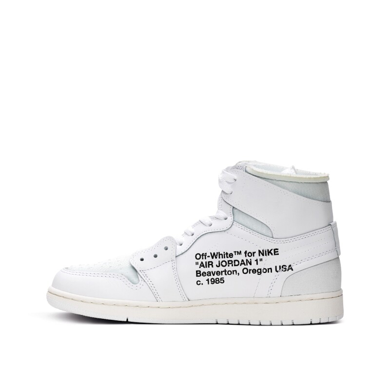 Nike Air Jordan 1 X Off White Retro Sneakers Sotheby S Nike Air Jordan 1 X Off White Retro Sneakers Sotheby S