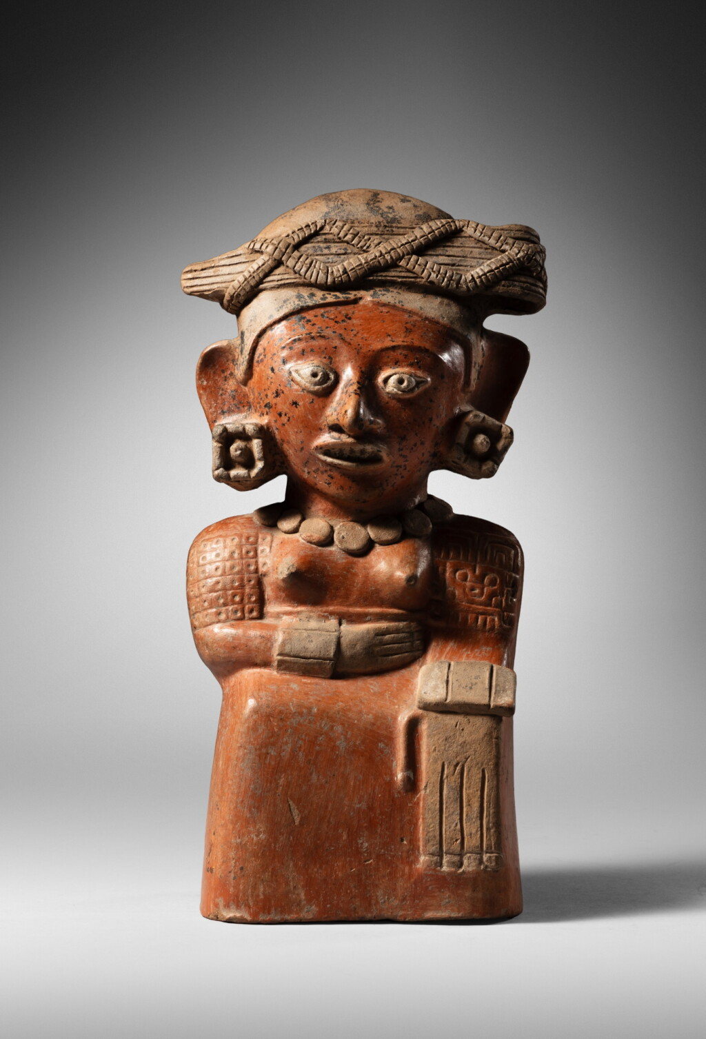 View full screen - View 1 of Lot 17. Maya Female Figure, Tiquisate Style.