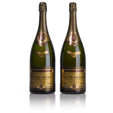 View full screen - View 1 of Lot 666. Louis Roederer, Brut 1990 (2 MAG).