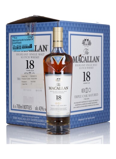 View full screen - View 1 of Lot 35. The Macallan 18 Year Old Triple Cask 43.0 abv NV (6 Bottles 70cl).