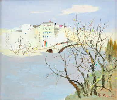 View full screen - View 1 of Lot 2818. Wu Guanzhong 吳冠中 | The Seine River (II) 塞納河 II.