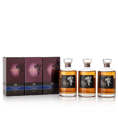 View full screen - View 1 of Lot 8286. 響 Hibiki 21 Year Old 43.0 abv NV (3 BT70).