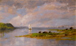 On the Hudson Near Tappan Zee (Boats along the Hudson)
