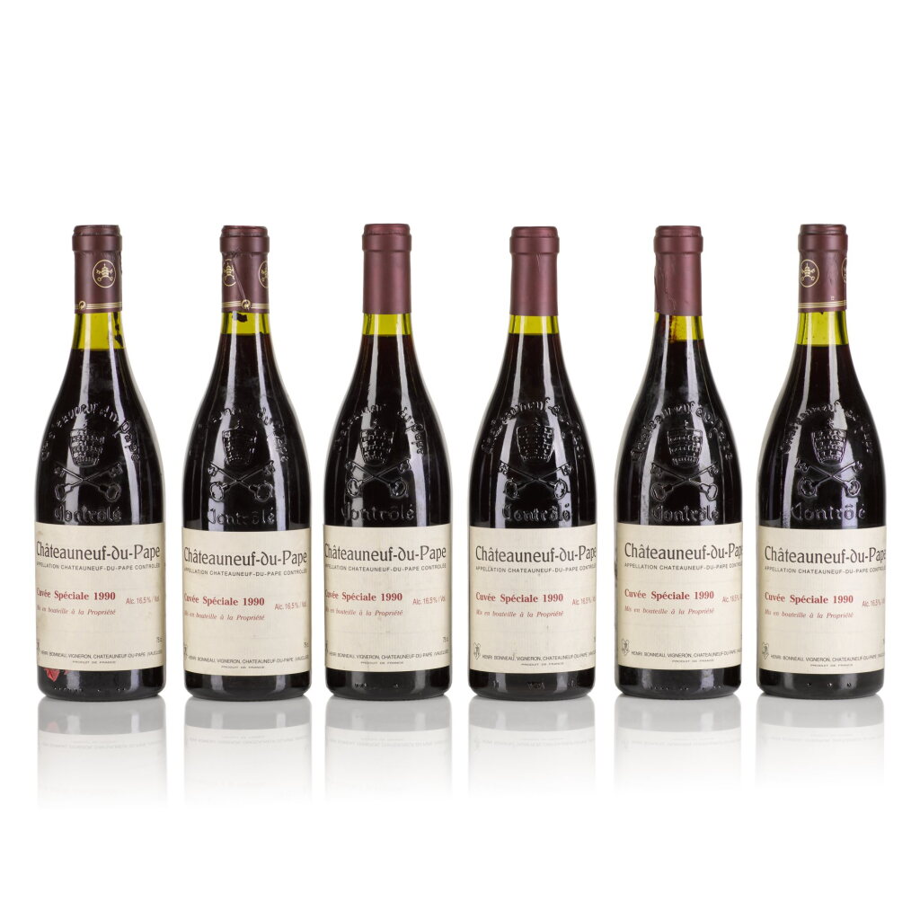 View full screen - View 1 of Lot 1021. Châteauneuf du Pape, Cuvée Spéciale 1990 Henri Bonneau (6 BT).