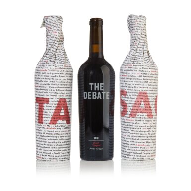 View full screen - View 1 of Lot 94. The Debate Cabernet Sauvignon 2018 Assortment (3 BT).
