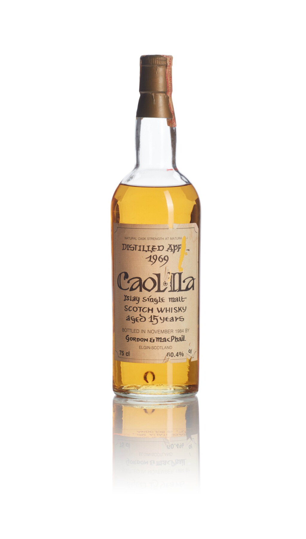 View full screen - View 1 of Lot 168. Caol Ila Gordon & MacPhail Intertrade Celtic Label 15 Year Old 60.4 abv 1969 .