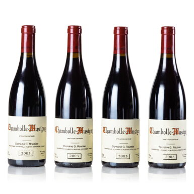 View full screen - View 1 of Lot 240. Chambolle Musigny 2003 Domaine Georges Roumier (4 BT).