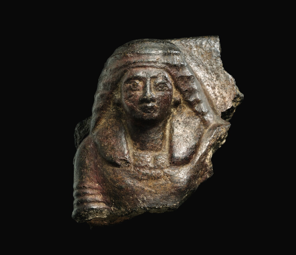 View full screen - View 1 of Lot 54. AN EGYPTIAN GRANITE BUST OF MAN, 19TH/20TH DYNASTY, 1292-1075 B.C..