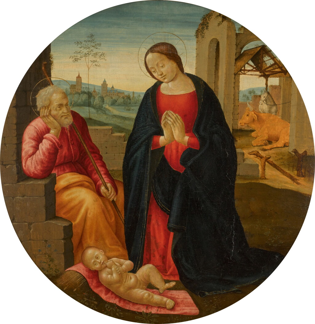 View full screen - View 1 of Lot 101. The Madonna adoring the Christ Child with Saint Joseph.