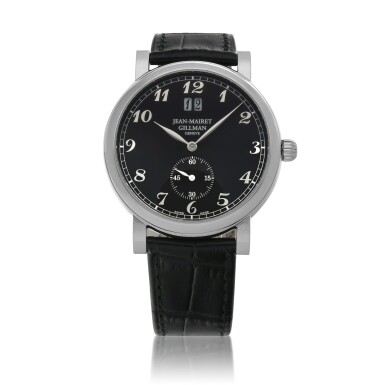 View full screen - View 1 of Lot 56. Grande Date Limited edition stainless steel wristwatch with digital date display Circa 2010.