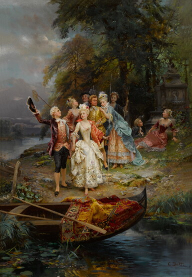 View full screen - View 1 of Lot 476. The Merry Fishing Party.