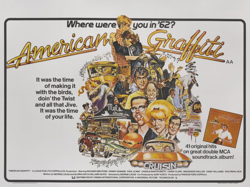 Voir en plein écran - Voir 1 du lot 254. AMERICAN GRAFFITI (1973) POSTER, BRITISH.