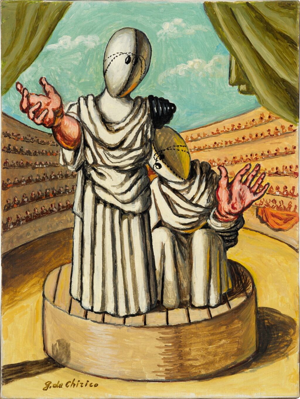 View full screen - View 1 of Lot 64. La commedia e la tragedia.