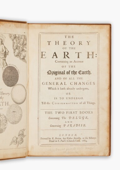 View full screen - View 1 of Lot 68. Burnet, Thomas | First edition in English of Burnet’s visionary cosmogenisis.