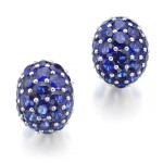 GRAFF | PAIR OF SAPPHIRE AND DIAMOND EARRINGS