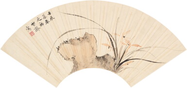 View full screen - View 1 of Lot 604. 溥伒 蘭石圖 | Pu Jin, Orchid by Rock.