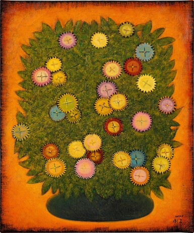 View full screen - View 1 of Lot 6248. Chen Chengwei 陳承衛 | Flower 16 瓶花 16.