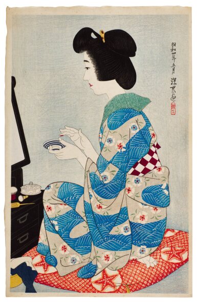 View full screen - View 1 of Lot 79. Ito Shinsui (1898-1972) | Rouge (Kuchibeni) | Showa period, 20th century.