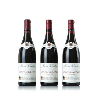 View full screen - View 1 of Lot 526. Romanée St. Vivant Vertical 1995 Joseph Drouhin (3 BT).