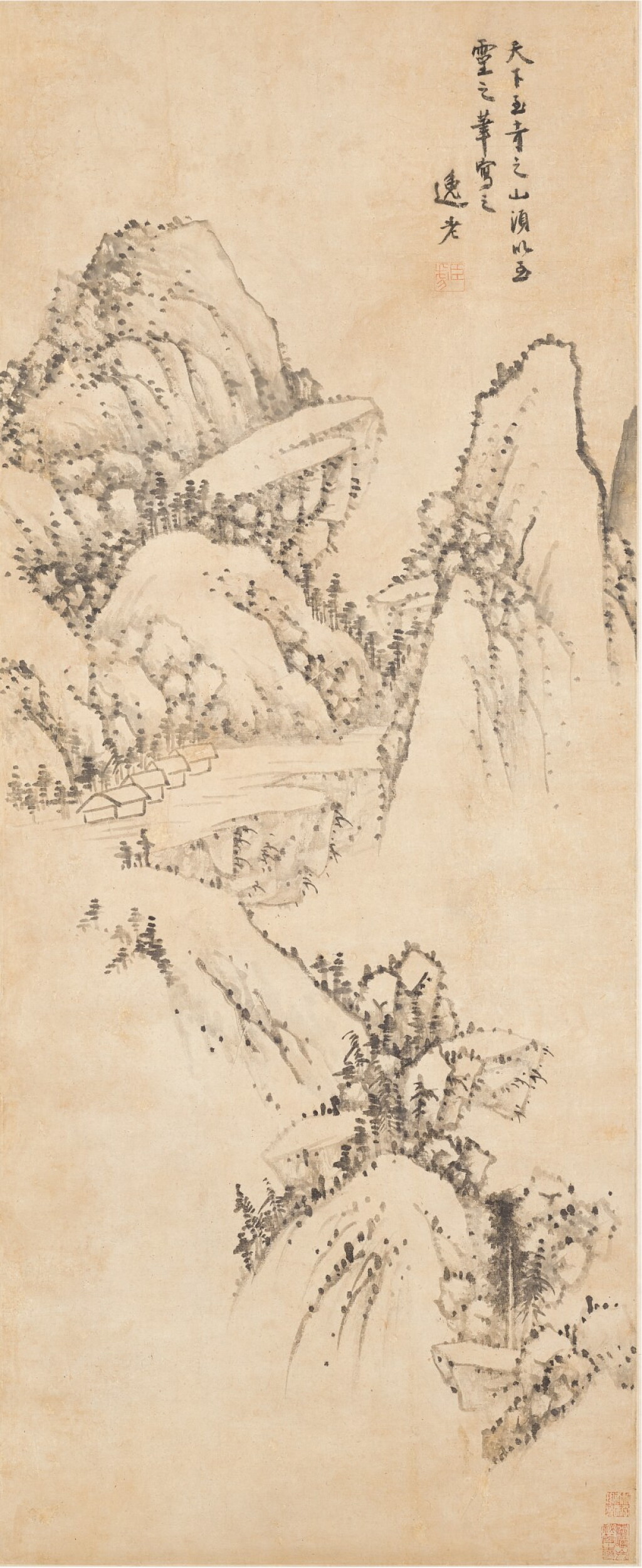 View full screen - View 1 of Lot 3065. Zou Zhilin (Active 1610-1651) 鄒之麟 (活躍於1610-1651)| Landscape 山居圖.