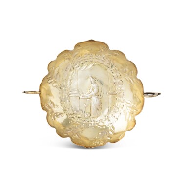 View full screen - View 1 of Lot 306. A German parcel-gilt silver wine taster, Jeremias Riederer, Augsburg, 1655.