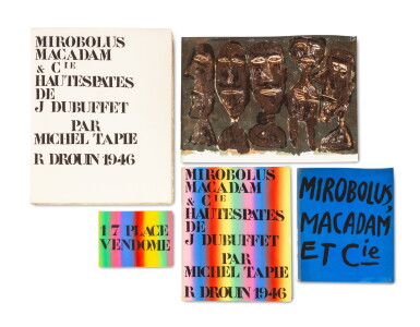 View full screen - View 1 of Lot 71. Mirobolus, Macadam et Cie. Drouin, 1946. Bel ensemble regroupant les trois versions publiées de ce catalogue historique..