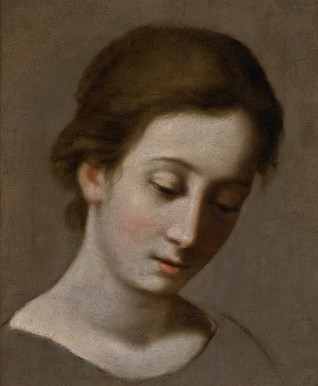 View full screen - View 1 of Lot 35. FRANCESCO CURRADI | HEAD OF A YOUNG GIRL LOOKING DOWN.