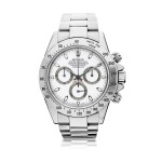ROLEX | REFERENCE 116520 DAYTONA A STAINLESS STEEL CHRONOGRAPH WRISTWATCH WITH REGISTERS AND BRACELET, AWARDED TO THE GRANDE AMERICAN SPORTS CAR SERIES GTS CHAMPION CHRIS BINGHAM IN 2002