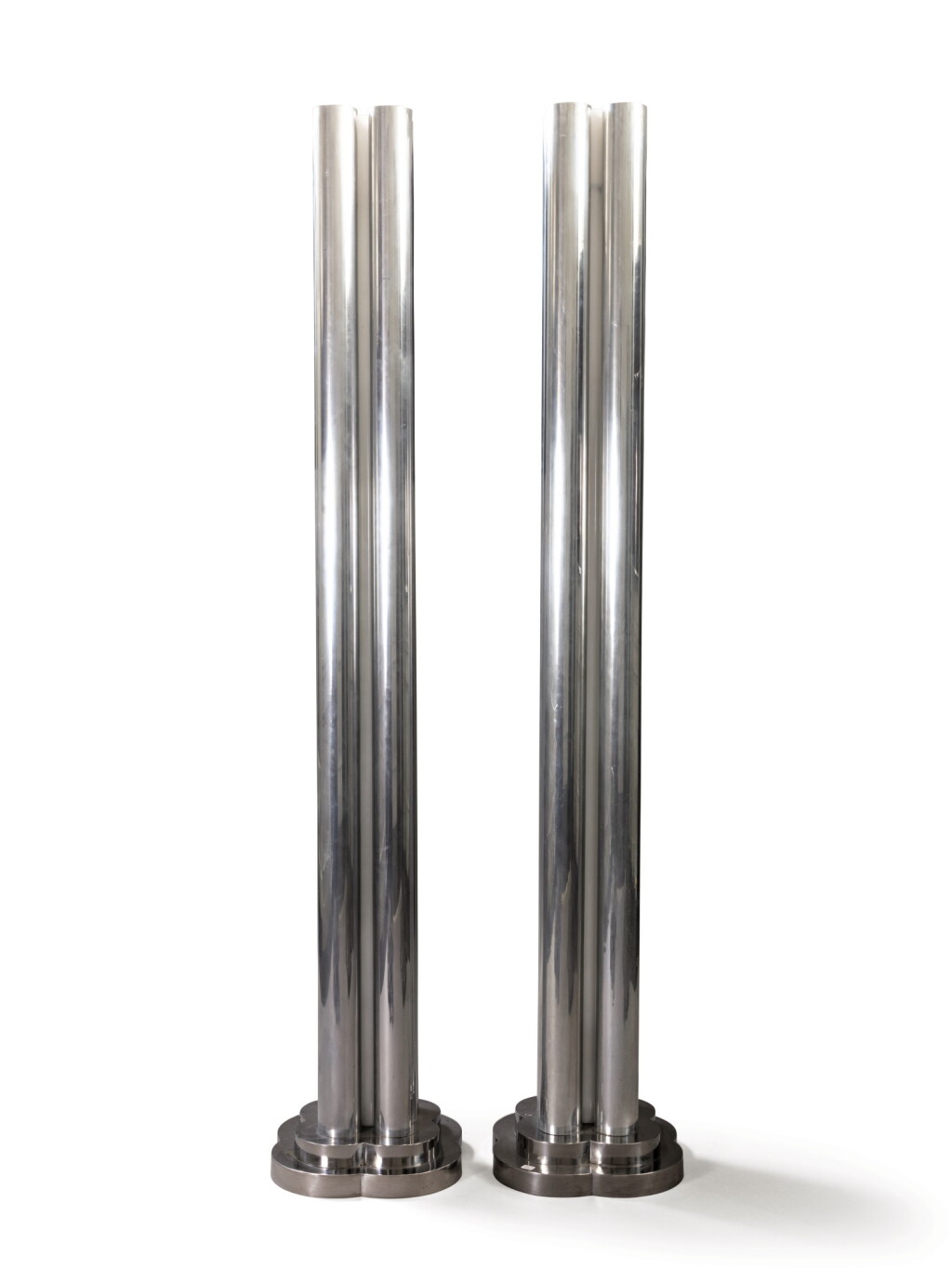 View full screen - View 1 of Lot 114. Pair of Obelisco floor lamps, circa 1970.