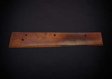 View full screen - View 1 of Lot 3605. A large jade ceremonial blade, Neolithic period | 新石器時代 玉刀.