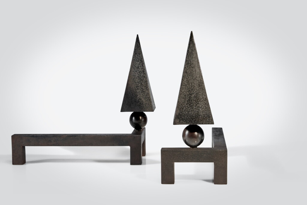 View full screen - View 1 of Lot 480. Pair of Andirons.