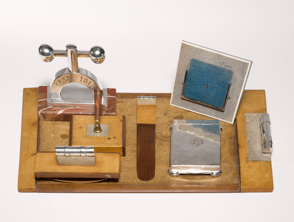 View full screen - View 1 of Lot 80. Bancelin, Desk Set and Paperweight.