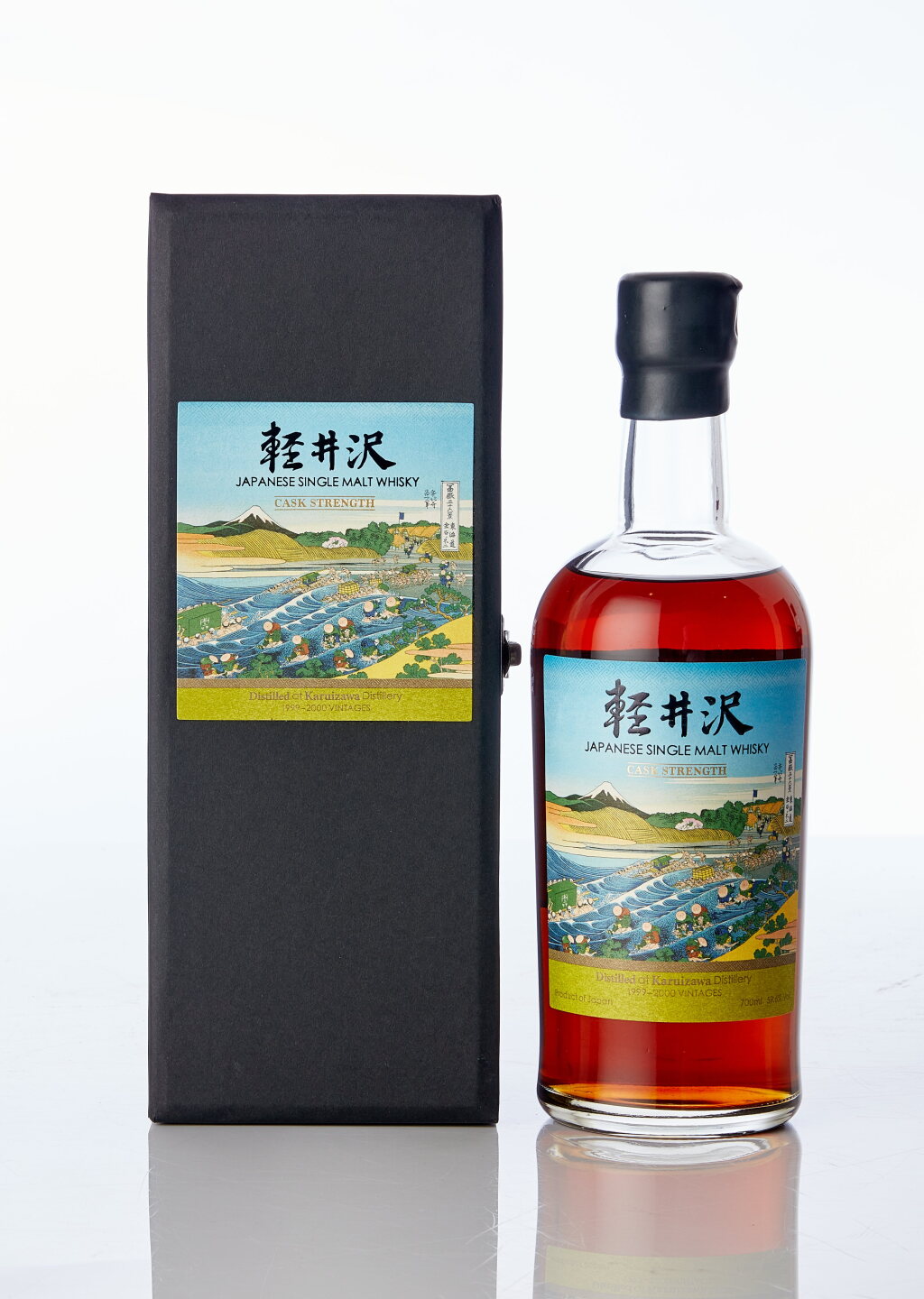 View full screen - View 1 of Lot 1033. 輕井澤 "冨嶽三十六景" 系列 Karuizawa 36 Views of Mount Fuji 5th Release 59.6 abv NV (1 BT70).