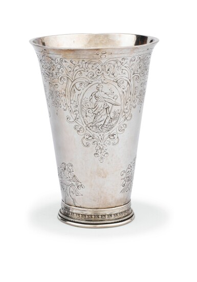 View full screen - View 1 of Lot 212. A LARGE SILVER BEAKER, BOLSWARD (HOLLAND), CIRCA 1662 | GRAND GOBELET EN ARGENT, BOLSWARD (HOLLANDE), VERS 1662.