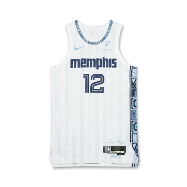 View full screen - View 1 of Lot 8. Ja Morant Memphis Grizzlies 2025-2026 Game Worn City Edition Jersey | Double-Double.
