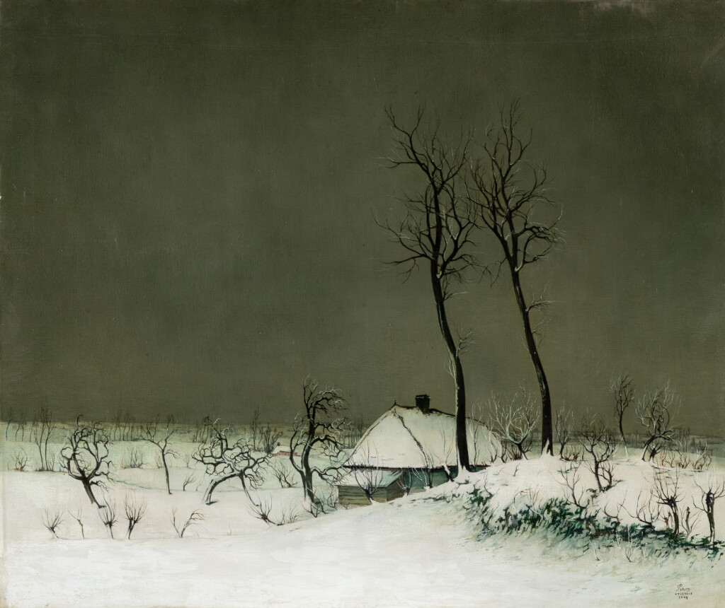 View full screen - View 1 of Lot 23. Winter at Etikhove | Etikhove sous la neige.