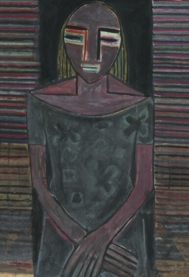 View full screen - View 1 of Lot 188. Femme violette.